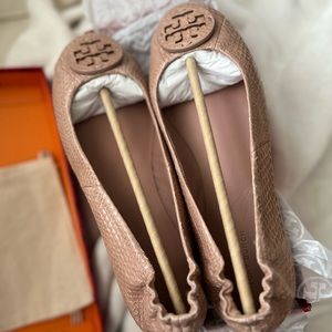 NWT Tory Burch Minnie Travel Ballet Flat